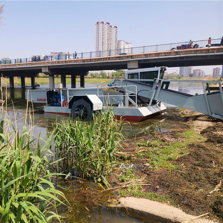自动水草收割船